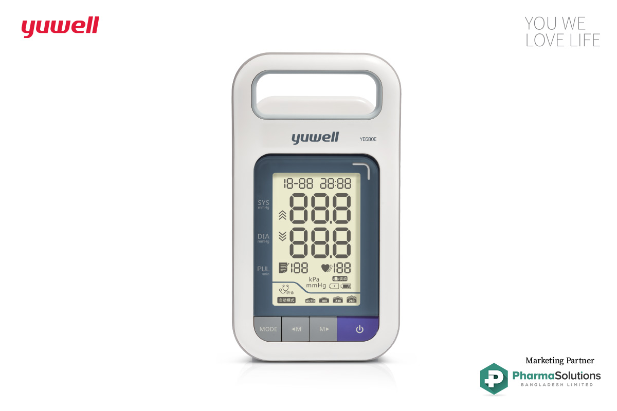 Yuwell Digital Blood Pressure Monitor YE 680E Professional Series